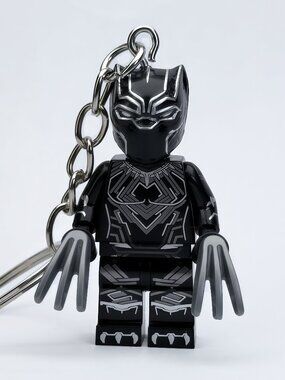 Marvel Black Panther Minifigure Keychain Custom Collectible Figure